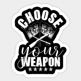 Color Guard Choose Your Weapon Flag Toss Rifle Sabre Sticker